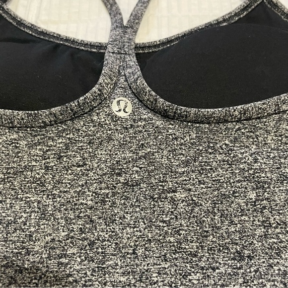Lululemon Racerback TankTop Women Size 8 Activewear Running Heather Gray - Picture 3 of 9